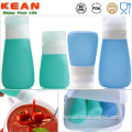 China wholesale supplier custom soft non-toxic reusable bpa free silicone tomato sauce bottle